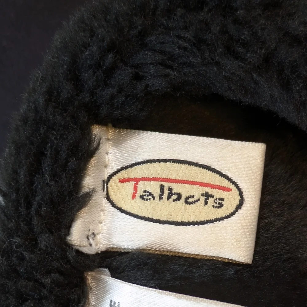 Vintage Talbots Women's Faux‎ Suede Fur Winter Mttens Black Washable Warm 1 Size
